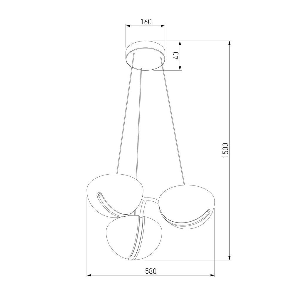 Eurosvet Emisfero 50083/3 LED